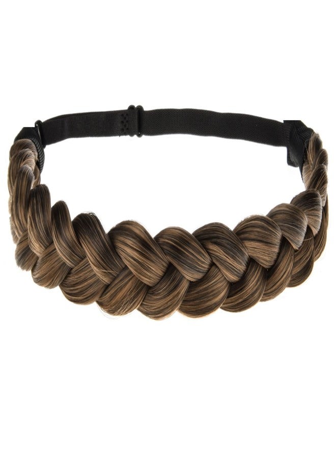 TOECWEGR Braided headband for Women 3 Strands Synthetic Braided Hair Headbands Stretch Plaited Hairs Headbands Hairpiece Fashion Hair Accessories - Image 1